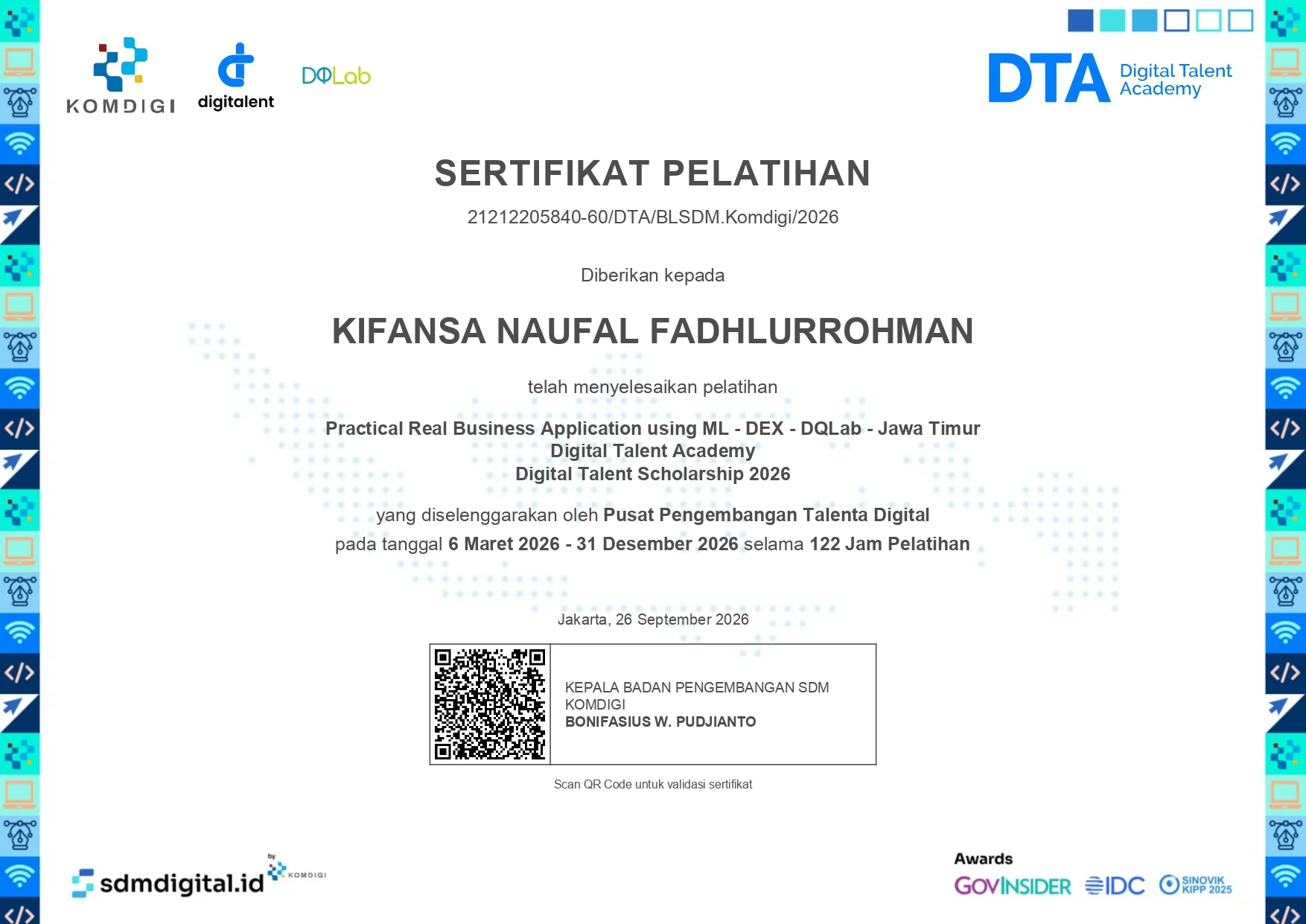 Practical Real Business Application using ML certificate
